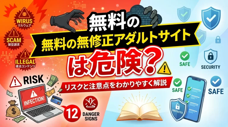 無料の無修正アダルトサイトは危険？リスクと注意点をわかりやすく解説